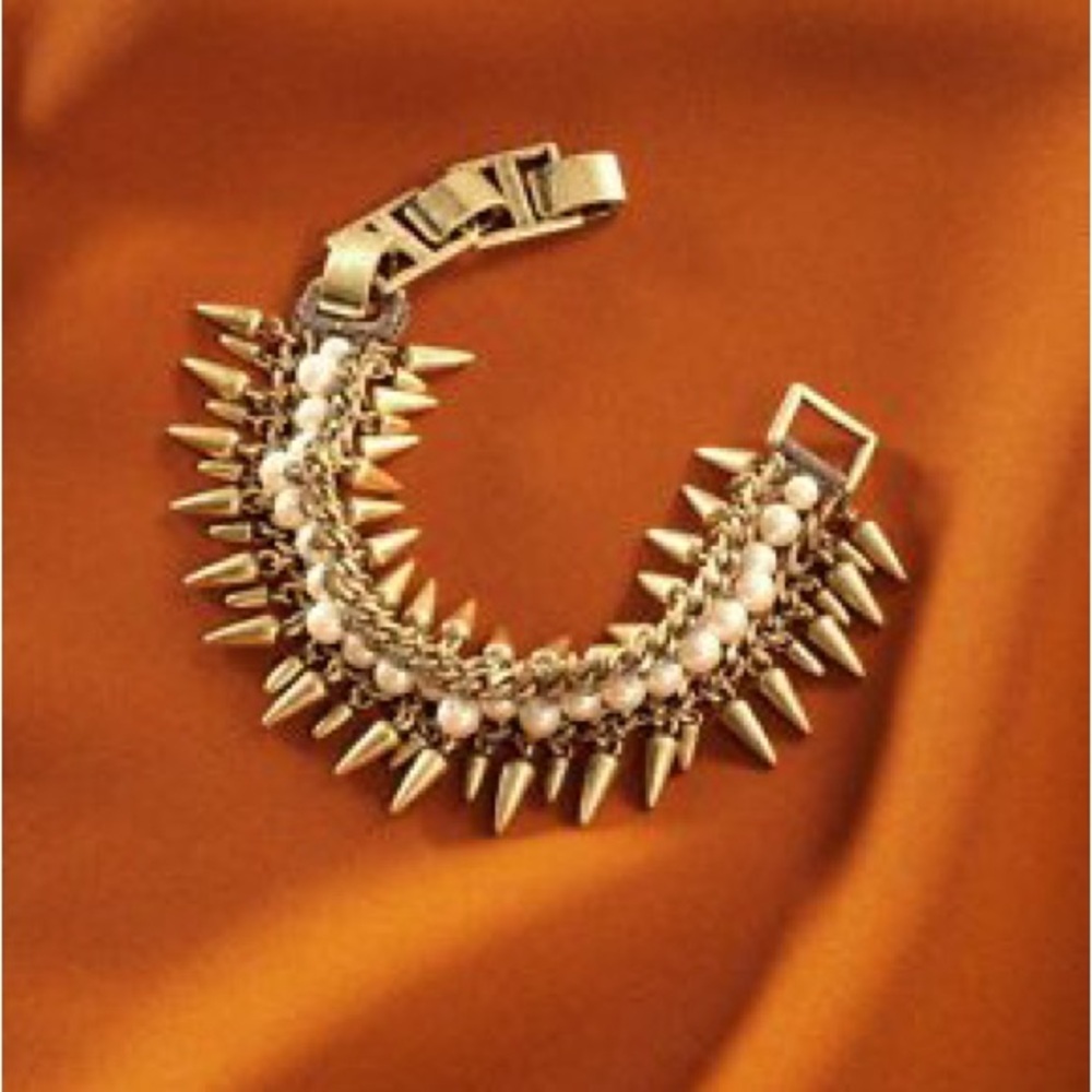 Stella & Dot Gold Spike Bracelet